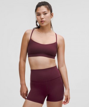Αθλητικο Σουτιεν Lululemon Flow Y Nulu Light Support, A–C Cups γυναικεια σκούρο κοκκινα | Greece-0485627