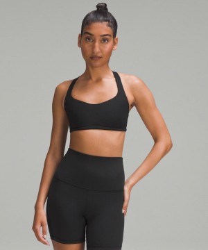 Αθλητικο Σουτιεν Lululemon Free to Be - Wild Light Support, A/B Cup γυναικεια μαυρα | Greece-0936128