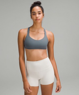 Αθλητικο Σουτιεν Lululemon Free to Be - Wild Light Support, A/B Cup γυναικεια γκρι | Greece-2573189