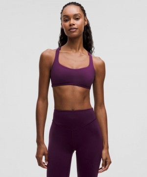 Αθλητικο Σουτιεν Lululemon Free to Be - Wild Light Support, A/B Cup γυναικεια μωβ | Greece-9601734