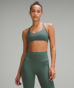 Αθλητικο Σουτιεν Lululemon Free to Be - Wild Light Support, A/B Cup γυναικεια σκούρο πρασινο | Greece-3610529