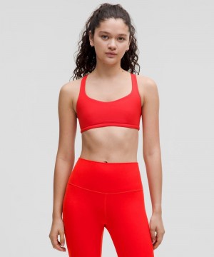 Αθλητικο Σουτιεν Lululemon Free to Be - Wild Light Support, A/B Cup γυναικεια κοκκινα | Greece-6320857