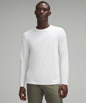 μακρυμανικα μπλουζακια Lululemon Fundamental ανδρικα ασπρα | Greece-2197048
