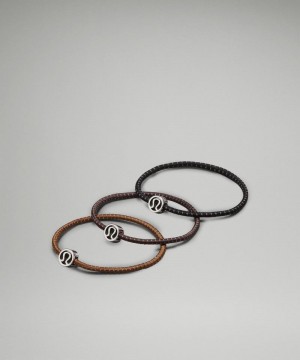 Αξεσουαρ Μαλλιων Lululemon Glow On Hair Ties γυναικεια μαυρα | Greece-6920374