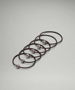 Αξεσουαρ Μαλλιων Lululemon Glow On Hair Ties γυναικεια μαυρα μαυρα μαυρα μαυρα μαυρα μαυρα | Greece-1743508