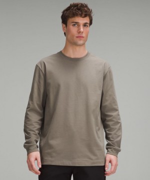 μακρυμανικα μπλουζακια Lululemon Heavyweight Cotton Jersey ανδρικα Rover | Greece-3274591