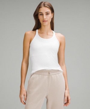 αμανικα μπλουζακια Lululemon Hold Tight Thin Strap Racerback γυναικεια ασπρα | Greece-8219564