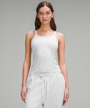 αμανικα μπλουζακια Lululemon Hold Tight Thin Strap Racerback γυναικεια ανοιχτο γκρι | Greece-7685432