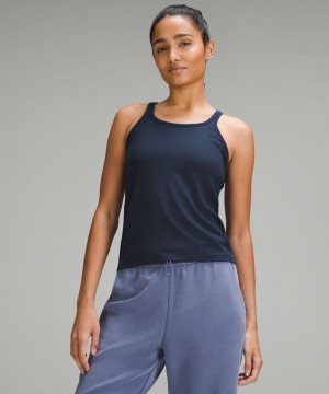 αμανικα μπλουζακια Lululemon Hold Tight Thin Strap Racerback γυναικεια σκουρο μπλε | Greece-2705431