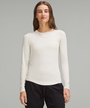 μακρυμανικα μπλουζακια Lululemon Hold Tight γυναικεια Μπεζ | Greece-2075381