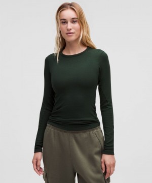 μακρυμανικα μπλουζακια Lululemon Hold Tight γυναικεια πρασινο | Greece-3576019