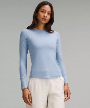 μακρυμανικα μπλουζακια Lululemon Hold Tight γυναικεια μπλε | Greece-7526913