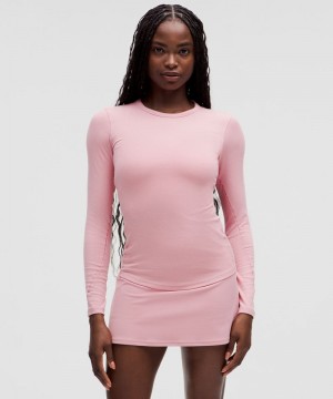 μακρυμανικα μπλουζακια Lululemon Hold Tight γυναικεια ροζ | Greece-9426510