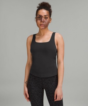 αμανικα μπλουζακια Lululemon InStill γυναικεια μαυρα | Greece-0819543