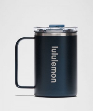 Μπουκάλια νερού Lululemon Insulated Mug 12oz ανδρικα μπλε μπλε | Greece-2345970