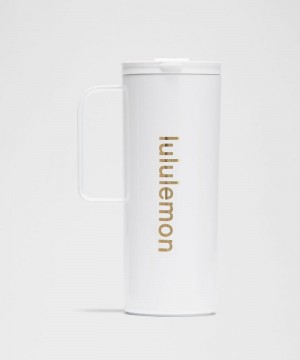 Μπουκάλια νερού Lululemon Insulated Mug 20oz Shine ανδρικα ασπρα | Greece-1267049