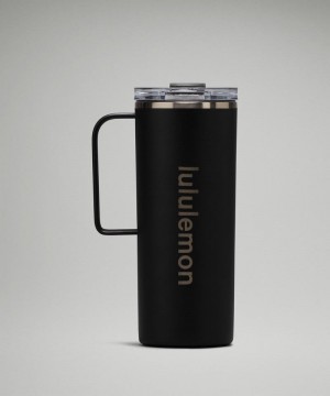 Μπουκάλια νερού Lululemon Insulated Mug 20oz γυναικεια μαυρα | Greece-0479261