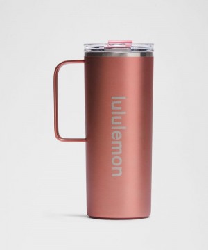 Μπουκάλια νερού Lululemon Insulated Mug 20oz γυναικεια ροζ | Greece-9847352