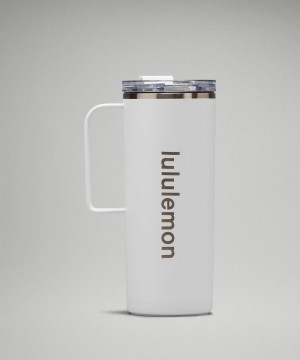 Μπουκάλια νερού Lululemon Insulated Mug 20oz ανδρικα ασπρα | Greece-3758906