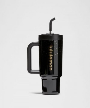 Μπουκάλια νερού Lululemon Insulated Tumbler 40oz Shine ανδρικα μαυρα | Greece-9380145