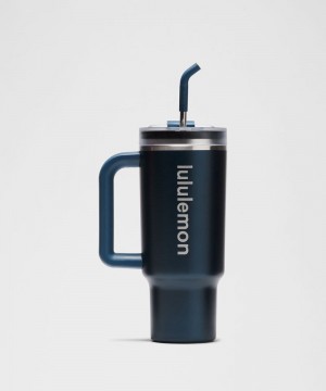 Μπουκάλια νερού Lululemon Insulated Tumbler 40oz γυναικεια μπλε μπλε | Greece-2759104