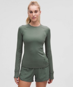 μακρυμανικα μπλουζακια Lululemon It's Rulu γυναικεια σκούρο πρασινο | Greece-5392168