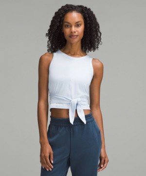 αμανικα μπλουζακια Lululemon It's a Tie γυναικεια μπλε | Greece-7816253