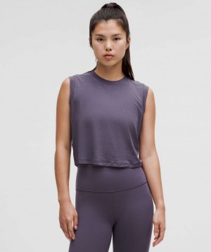 αμανικα μπλουζακια Lululemon Jersey Training Muscle γυναικεια βαθυ γκρι | Greece-1739056