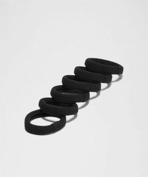 Αξεσουαρ Μαλλιων Lululemon Knit Hair Ties γυναικεια μαυρα | Greece-0387169