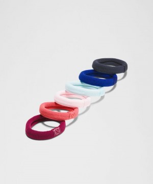 Αξεσουαρ Μαλλιων Lululemon Knit Hair Ties γυναικεια ροζ μεντα μαυρα | Greece-1863594