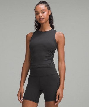 αμανικα μπλουζακια Lululemon License to Train Tight-Fit γυναικεια μαυρα | Greece-7961523