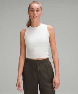 αμανικα μπλουζακια Lululemon License to Train Tight-Fit γυναικεια Μπεζ | Greece-4061295