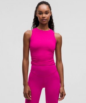 αμανικα μπλουζακια Lululemon License to Train Tight-Fit γυναικεια ροζ | Greece-4387219
