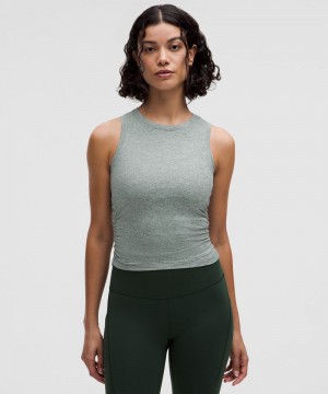 αμανικα μπλουζακια Lululemon License to Train Tight-Fit γυναικεια γκρι πρασινο | Greece-4192750