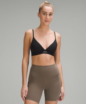Αθλητικο Σουτιεν Lululemon License to Train Triangle Light Support, A/B Cup γυναικεια μαυρα | Greece-5180623