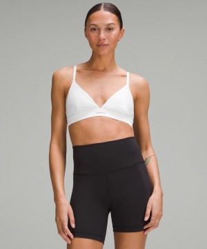 Αθλητικο Σουτιεν Lululemon License to Train Triangle Light Support, A/B Cup γυναικεια ασπρα | Greece-8063154