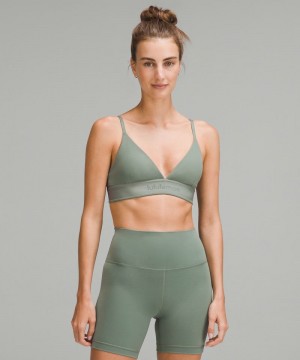 Αθλητικο Σουτιεν Lululemon License to Train Triangle Light Support, A/B Cup γυναικεια γκρι | Greece-0698214