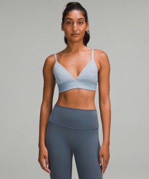 Αθλητικο Σουτιεν Lululemon License to Train Triangle Light Support, A/B Cup γυναικεια μπλε | Greece-5087326