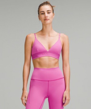 Αθλητικο Σουτιεν Lululemon License to Train Triangle Light Support, A/B Cup γυναικεια ροζ | Greece-3548791