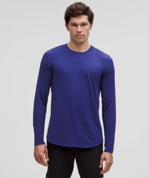 μακρυμανικα μπλουζακια Lululemon License to Train ανδρικα μπλε | Greece-2546970