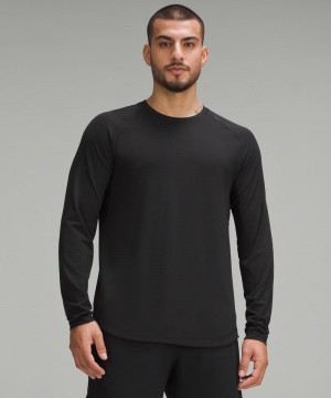 μακρυμανικα μπλουζακια Lululemon License to Train ανδρικα μαυρα | Greece-5693814