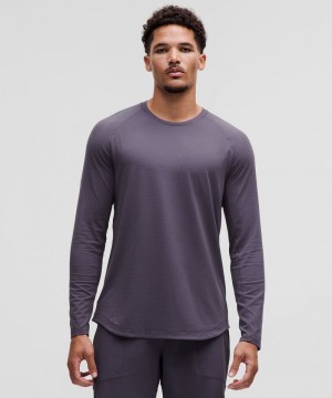 μακρυμανικα μπλουζακια Lululemon License to Train ανδρικα βαθυ γκρι | Greece-3492871