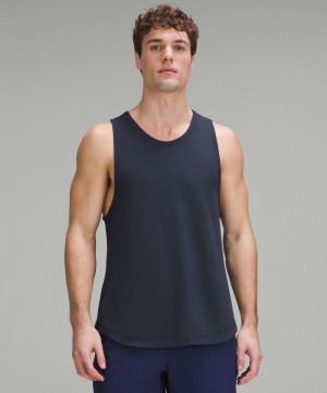 αμανικα μπλουζακια Lululemon License to Train ανδρικα σκουρο μπλε | Greece-4352168
