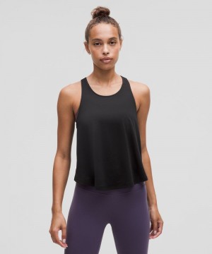 αμανικα μπλουζακια Lululemon Lightweight Training Racerback γυναικεια μαυρα | Greece-6905374