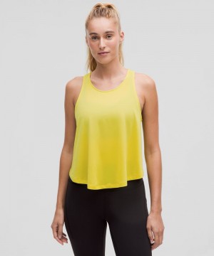 αμανικα μπλουζακια Lululemon Lightweight Training Racerback γυναικεια κίτρινα | Greece-3091687