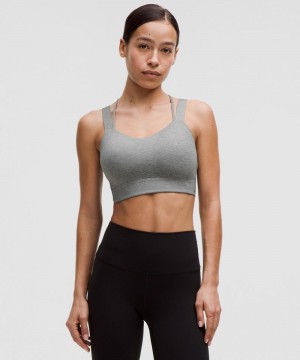 Αθλητικο Σουτιεν Lululemon Like a Cloud Longline Light Support, D/DD Cup γυναικεια γκρι | Greece-0158374