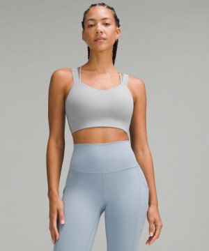Αθλητικο Σουτιεν Lululemon Like a Cloud Longline Light Support, D/DD Cup γυναικεια γκρι | Greece-4867109