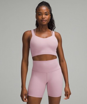 Αθλητικο Σουτιεν Lululemon Like a Cloud Longline Light Support, D/DD Cup γυναικεια ροζ ροζ | Greece-1682739