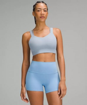 Αθλητικο Σουτιεν Lululemon Like a Cloud Longline Light Support, D/DD Cup γυναικεια μπλε | Greece-2590381