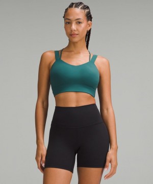 Αθλητικο Σουτιεν Lululemon Like a Cloud Longline Light Support, D/DD Cup γυναικεια τυρκουάζ | Greece-1268437